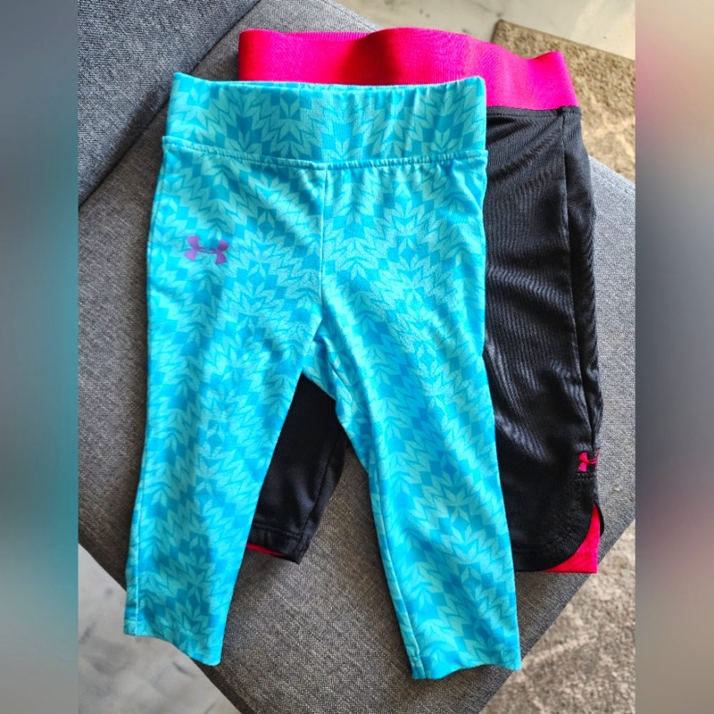 Under Armour - 2 pair of 12m Girls Leggings